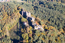 Vue aérienne de Dahn dans le département Rhénanie-Palatinat, Allemagne