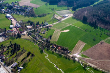 Quartier Affolterbach in Wald-Michelbach dans le département Hesse, Allemagne hors des airs