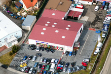 Vue aérienne de Fiat Hamm à Wörth am Rhein dans le département Rhénanie-Palatinat, Allemagne