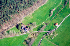 Vue oblique de Quartier Güttersbach in Mossautal dans le département Hesse, Allemagne