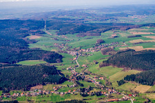 Photographie aérienne de Quartier Unter-Mossau in Mossautal dans le département Hesse, Allemagne