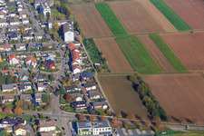 Vue aérienne de Avenue Birch à le quartier Offenbach in Offenbach an der Queich dans le département Rhénanie-Palatinat, Allemagne