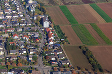 Vue aérienne de Avenue Birch à le quartier Offenbach in Offenbach an der Queich dans le département Rhénanie-Palatinat, Allemagne