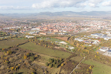 Enregistrement par drone de Landau in der Pfalz dans le département Rhénanie-Palatinat, Allemagne