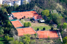 Vue aérienne de Club de tennis à Jockgrim dans le département Rhénanie-Palatinat, Allemagne