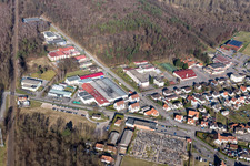 Seltz dans le département Bas Rhin, France d'en haut
