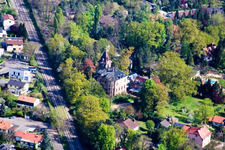 Vue aérienne de Anneau de stationnement à Jockgrim dans le département Rhénanie-Palatinat, Allemagne