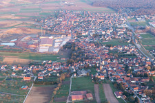 Betschdorf dans le département Bas Rhin, France hors des airs