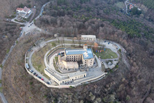 Oberhambach, Château de Hambach à le quartier Diedesfeld in Neustadt an der Weinstraße dans le département Rhénanie-Palatinat, Allemagne d'en haut
