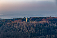Vue aérienne de Station radar à Lampertsloch dans le département Bas Rhin, France