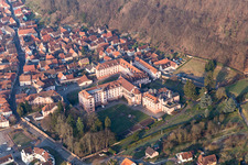 Vue oblique de Oberbronn dans le département Bas Rhin, France