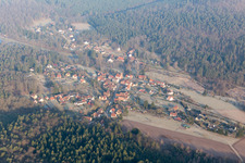 Vue oblique de Sparsbach dans le département Bas Rhin, France