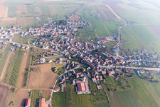 Vue aérienne de Morschwiller dans le département Bas Rhin, France