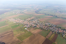 Eschbach dans le département Bas Rhin, France vu d'un drone