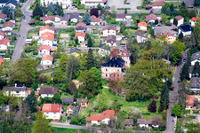 Vue aérienne de Anneau de stationnement à Jockgrim dans le département Rhénanie-Palatinat, Allemagne