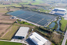 Vue aérienne de Orcenico Inferiore dans le département Frioul-Vénétie Julienne, Italie