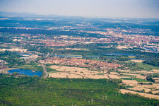 Photographie aérienne de Quartier Maximiliansau in Wörth am Rhein dans le département Rhénanie-Palatinat, Allemagne