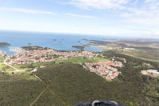 Photographie aérienne de Vrsar dans le département Gespanschaft Istrien, Croatie