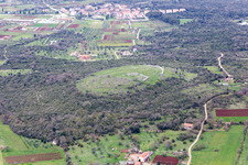 Vue aérienne de Kokuletovica dans le département Gespanschaft Istrien, Croatie