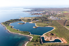 Vue aérienne de Sveti Ivan dans le département Gespanschaft Istrien, Croatie