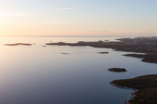 Rovinj dans le département Gespanschaft Istrien, Croatie vue du ciel