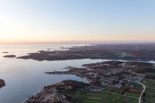 Image drone de Rovinj dans le département Gespanschaft Istrien, Croatie