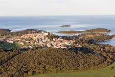 Stancija Valkanela dans le département Gespanschaft Istrien, Croatie vu d'un drone