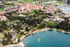 Vue oblique de Stancija Valkanela dans le département Gespanschaft Istrien, Croatie