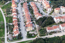 Vue aérienne de Vrsar dans le département Gespanschaft Istrien, Croatie
