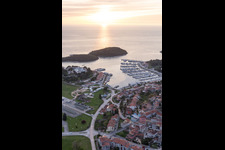 Enregistrement par drone de Vrsar dans le département Gespanschaft Istrien, Croatie