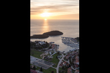 Vrsar dans le département Gespanschaft Istrien, Croatie du point de vue du drone