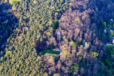 Photographie aérienne de Tour Bismarck à Bad Bergzabern dans le département Rhénanie-Palatinat, Allemagne