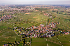 Vue aérienne de Quartier Ilbesheim in Ilbesheim bei Landau in der Pfalz dans le département Rhénanie-Palatinat, Allemagne