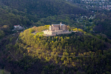 Oberhambach, Château de Hambach à le quartier Diedesfeld in Neustadt an der Weinstraße dans le département Rhénanie-Palatinat, Allemagne hors des airs