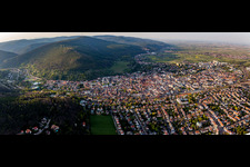 Neustadt an der Weinstraße dans le département Rhénanie-Palatinat, Allemagne du point de vue du drone