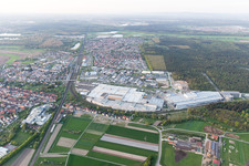 SEW-EURODRIVE GmbH & Co. KG à le quartier Graben in Graben-Neudorf dans le département Bade-Wurtemberg, Allemagne depuis l'avion