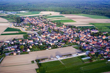 Eschbach dans le département Bas Rhin, France hors des airs