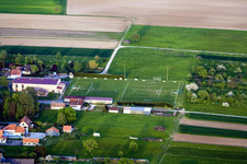Eschbach dans le département Bas Rhin, France depuis l'avion