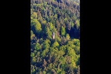 Vue aérienne de Tour Martin à Klingenmünster dans le département Rhénanie-Palatinat, Allemagne
