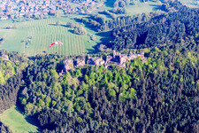 Photographie aérienne de Ruines d'Altdahn à Dahn dans le département Rhénanie-Palatinat, Allemagne