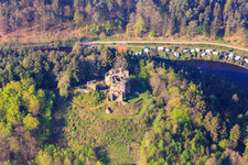 Vue oblique de Camping Neudahner Weiher - Camping Günther Jacobi et Moosbachtal - J. Horlemann Erben GbR à Dahn dans le département Rhénanie-Palatinat, Allemagne