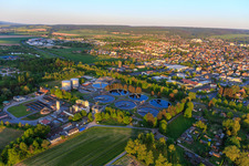 Vue aérienne de Station d'épuration Holzminden à Holzminden dans le département Basse-Saxe, Allemagne