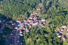 Vue aérienne de Hottviller dans le département Moselle, France
