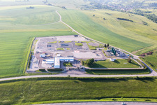 Vue aérienne de Station-service à Obergailbach dans le département Moselle, France