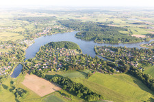 Vue aérienne de Holving dans le département Moselle, France