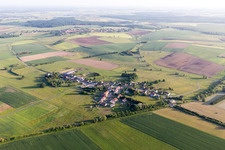 Vue aérienne de Hassenburg dans le département Moselle, France