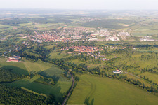Vue aérienne de Sarre-Union dans le département Bas Rhin, France