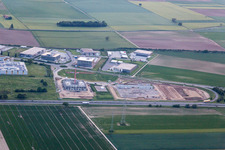 Vue aérienne de Zone commerciale N à Rülzheim dans le département Rhénanie-Palatinat, Allemagne