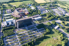 Vue d'oiseau de Quartier Lerchenberg in Mainz dans le département Rhénanie-Palatinat, Allemagne