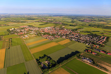 Vue aérienne de Quartier Ebersheim in Mainz dans le département Rhénanie-Palatinat, Allemagne